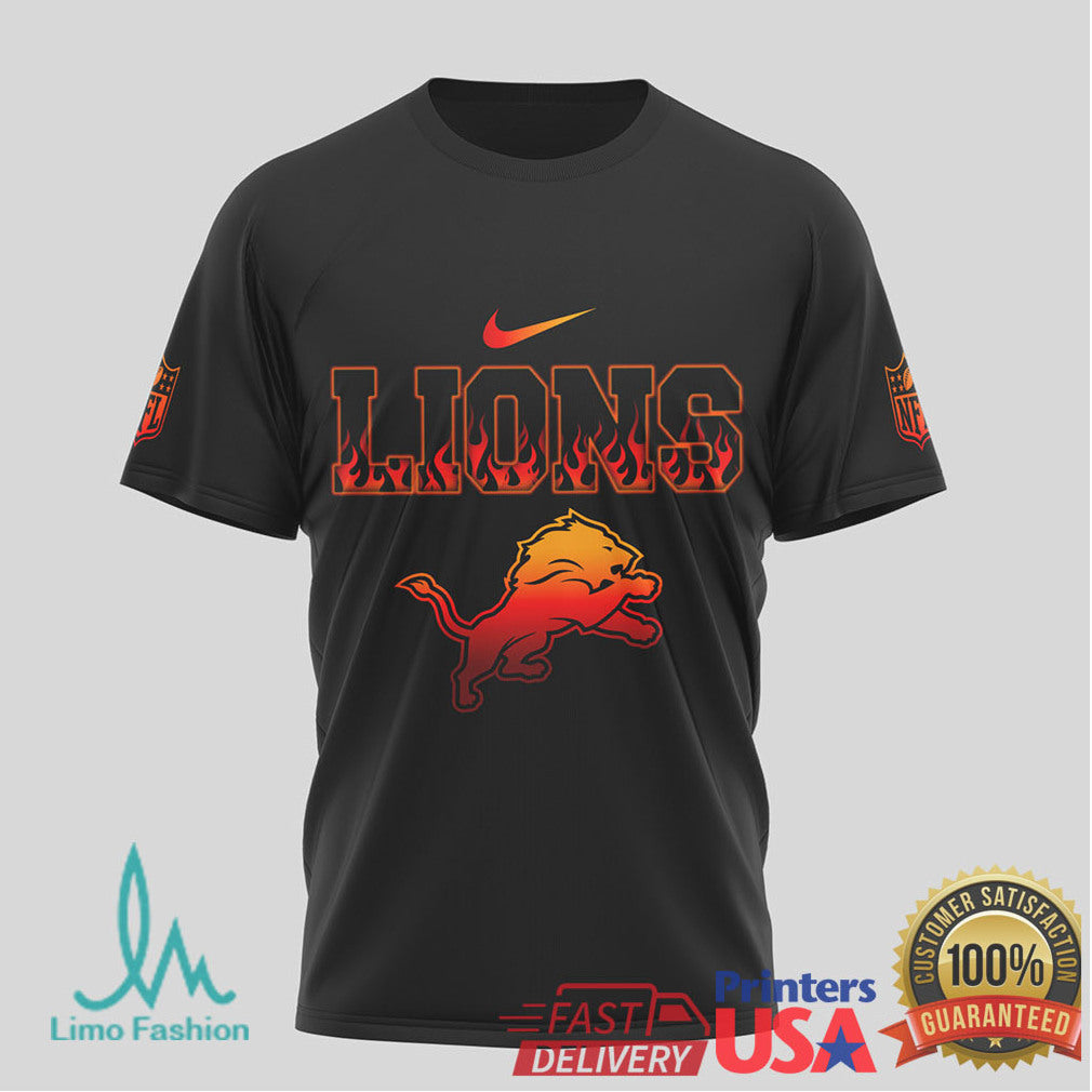 Detroit Lions Simple Man Hot Rod Racing Black T Shirt - Limotees LLC