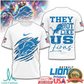 Detroit Lions “They Not Like Us” Motor City Pride Graphic Tee - Limotees LLC