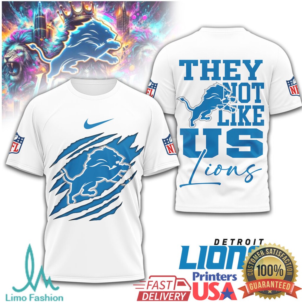 Detroit Lions “They Not Like Us” Motor City Pride Graphic Tee - Limotees LLC