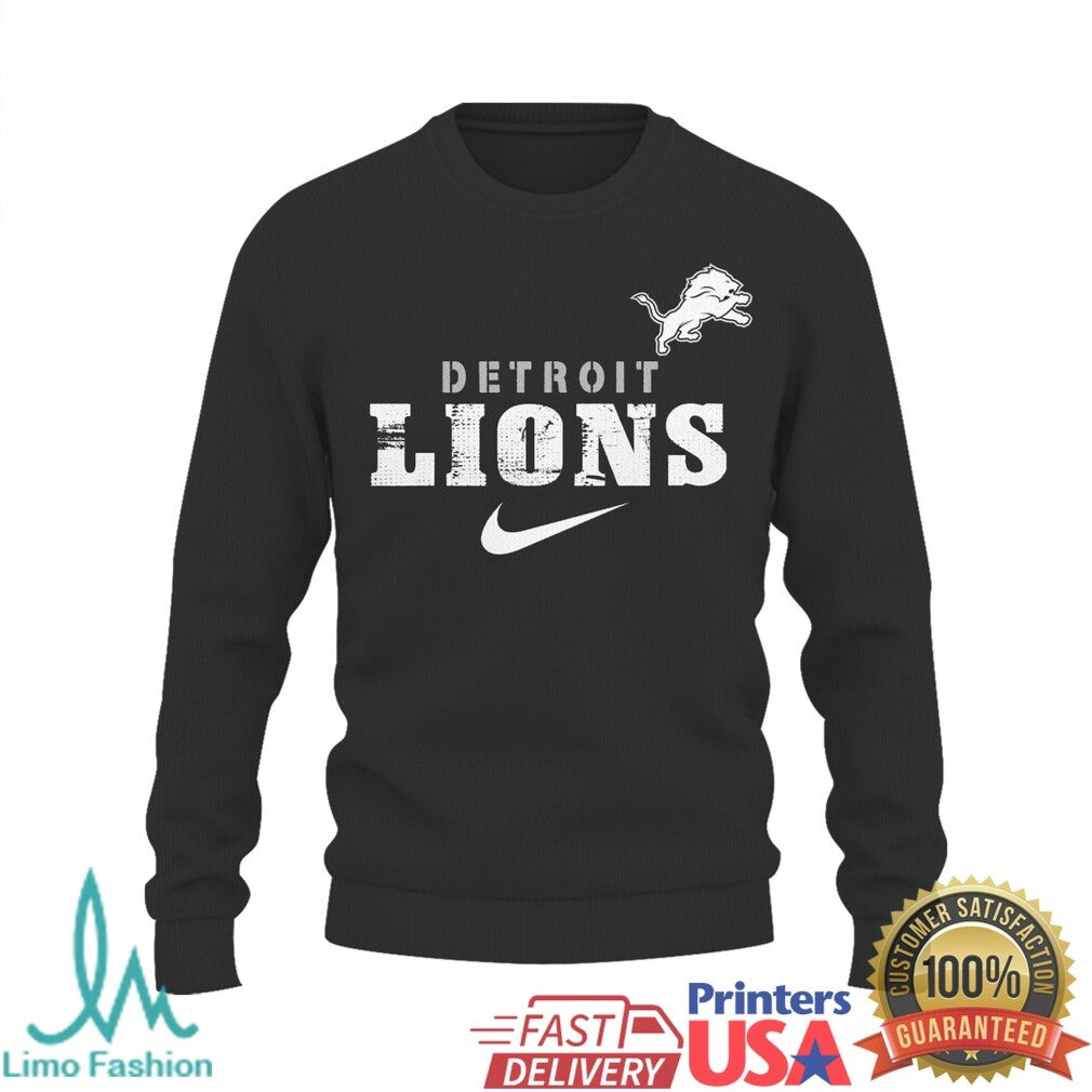 Detroit Lions Trucker Appreciation Crewneck Never Underestimate A Lion With A Truck T Shirt - Limotees LLC