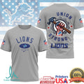 Detroit Lions Union Strong NFL Labor Day T Shirt Blue Collar Pride Industrial Workwear - Limotees LLC