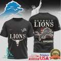 Detroit Lions Vintage Western Skull T Shirt Still The Problem Graphic Tee - Limotees LLC