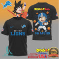 Detroit Lions x Dragon Ball Kid Goku Football Mashup Shirt - Limotees LLC