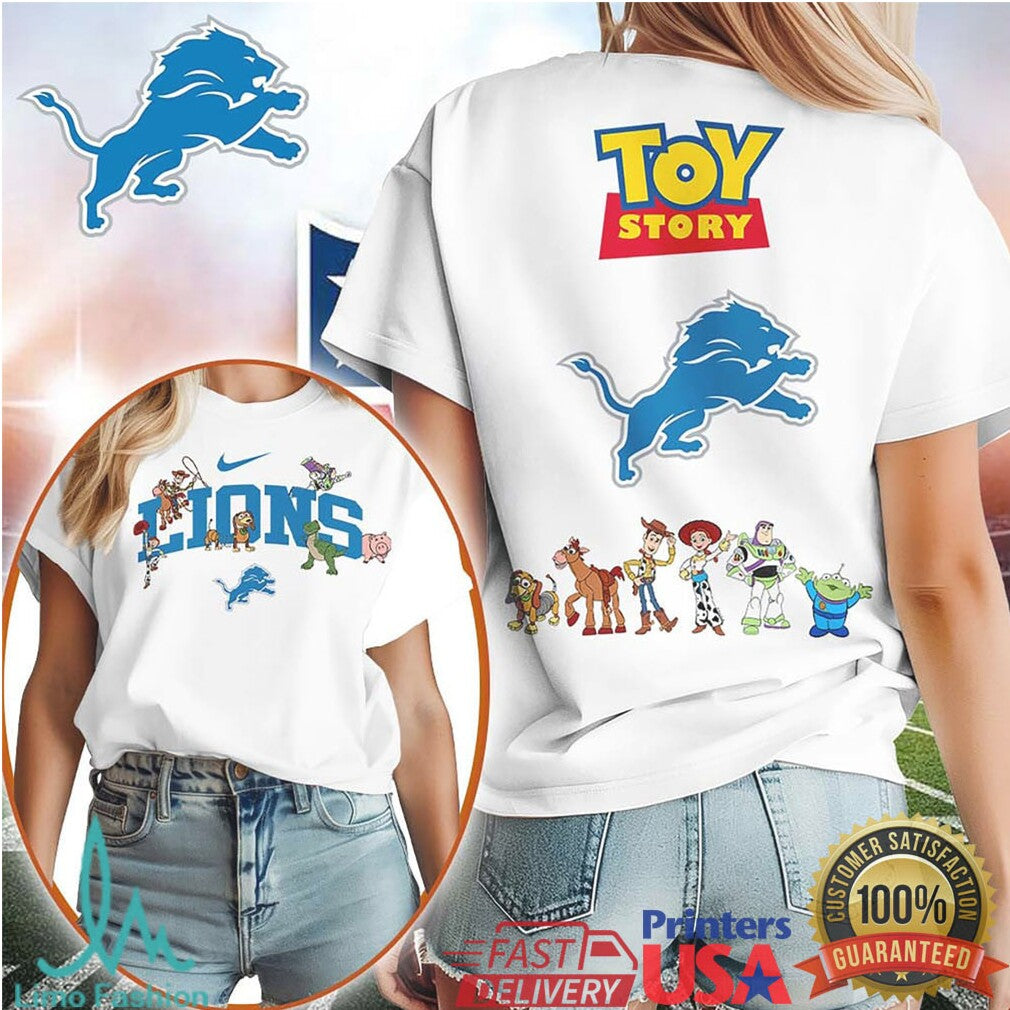 Detroit Lions x Toy Story Characters Squad Goals T Shirt - Limotees LLC
