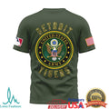 Detroit Tigers US Army Military Appreciation Night Olive T Shirt - Limotees LLC