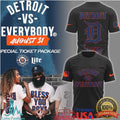 Detroit Vs Everybody August 31 Special Ticket Package T Shirt - Limotees LLC