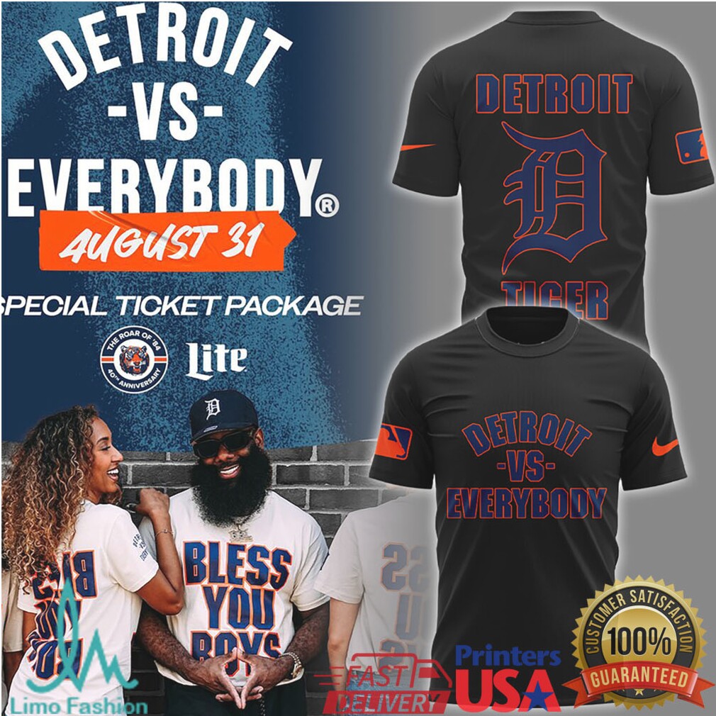 Detroit Vs Everybody August 31 Special Ticket Package T Shirt - Limotees LLC