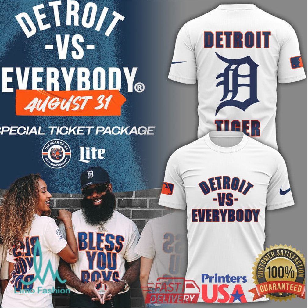 Detroit Vs Everybody August 31 Special Ticket Package T Shirt - Limotees LLC