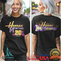 Disney Hannah Montana 20 Years Anniversary Special Purple Guitar Logo Black Retro T Shirt