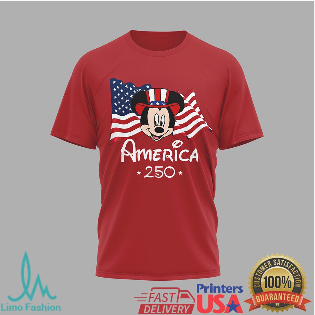 Disney Mickey Mouse and Friends America 250 Years of Freedom Patriotic T Shirt - Limotees LLC