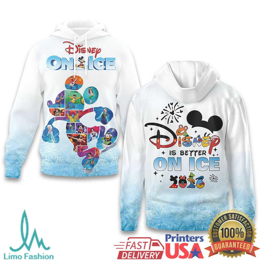 Disney On Ice 2026 Mickey & Friends “Disney is Better On Ice” Souvenir Shirt - Limotees LLC