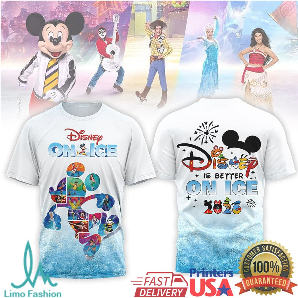 Disney On Ice 2026 Mickey Mouse Is Better On Ice Souvenir Shirt