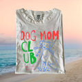 Dog Mom Club Neon Retro Sketch Style Women Aesthetic T Shirt - Limotees LLC
