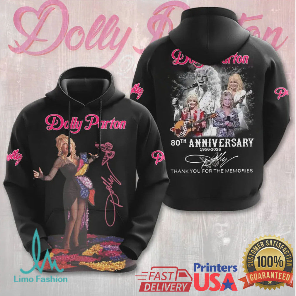 Dolly Parton 80th Anniversary 1956 2026 Vintage Country Music Queen Butterfly Tribute Fans T Shirt - Limotees LLC