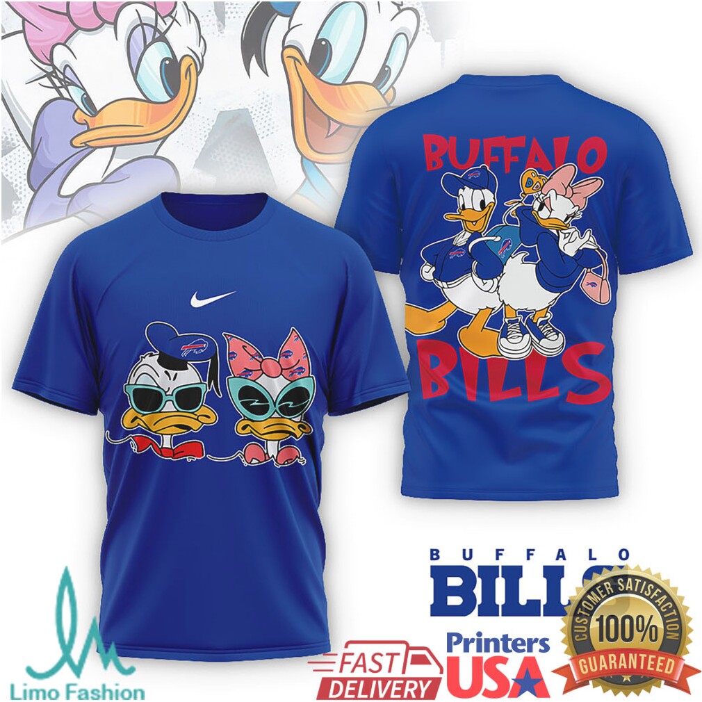 Donald & Daisy Duck Buffalo Bills NFL Graphic T shirt - Limotees LLC