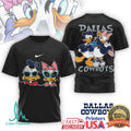 Donald & Daisy Duck Dallas Cowboys NFL Custom T Shirt - Limotees LLC