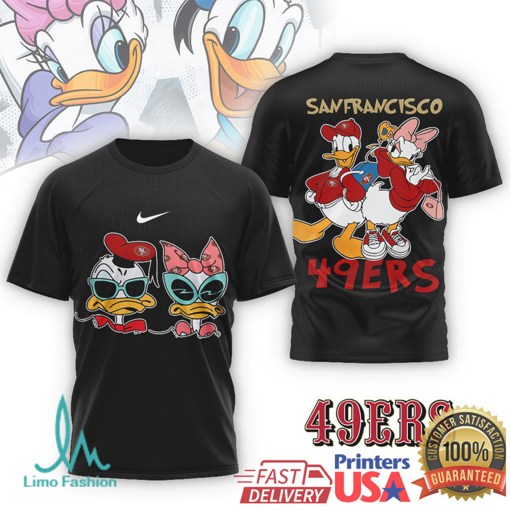 Donald & Daisy Duck San Francisco 49ers NFL Custom Shirt - Limotees LLC