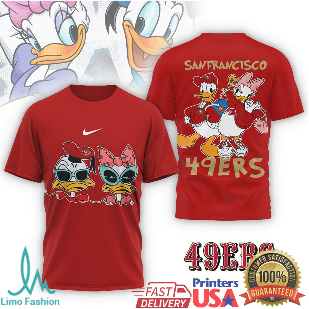 Donald & Daisy Duck San Francisco 49ers NFL Custom Shirt - Limotees LLC