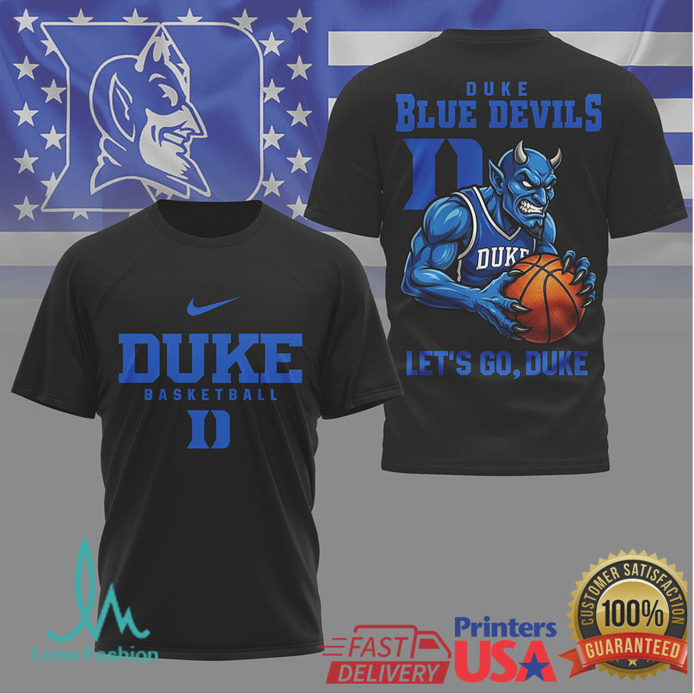 Duke Blue Devils Basketball Mascot Let's Go Duke T Shirt - Limotees LLC
