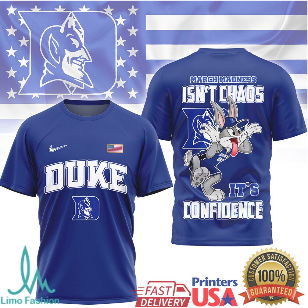 Duke Blue Devils Bugs Bunny March Madness Confidence Camo T Shirt - Limotees LLC