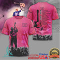 Ed Sheeran Loop Tour Pink Graphic T Shirt Concert Setlist T Shirt - Limotees LLC