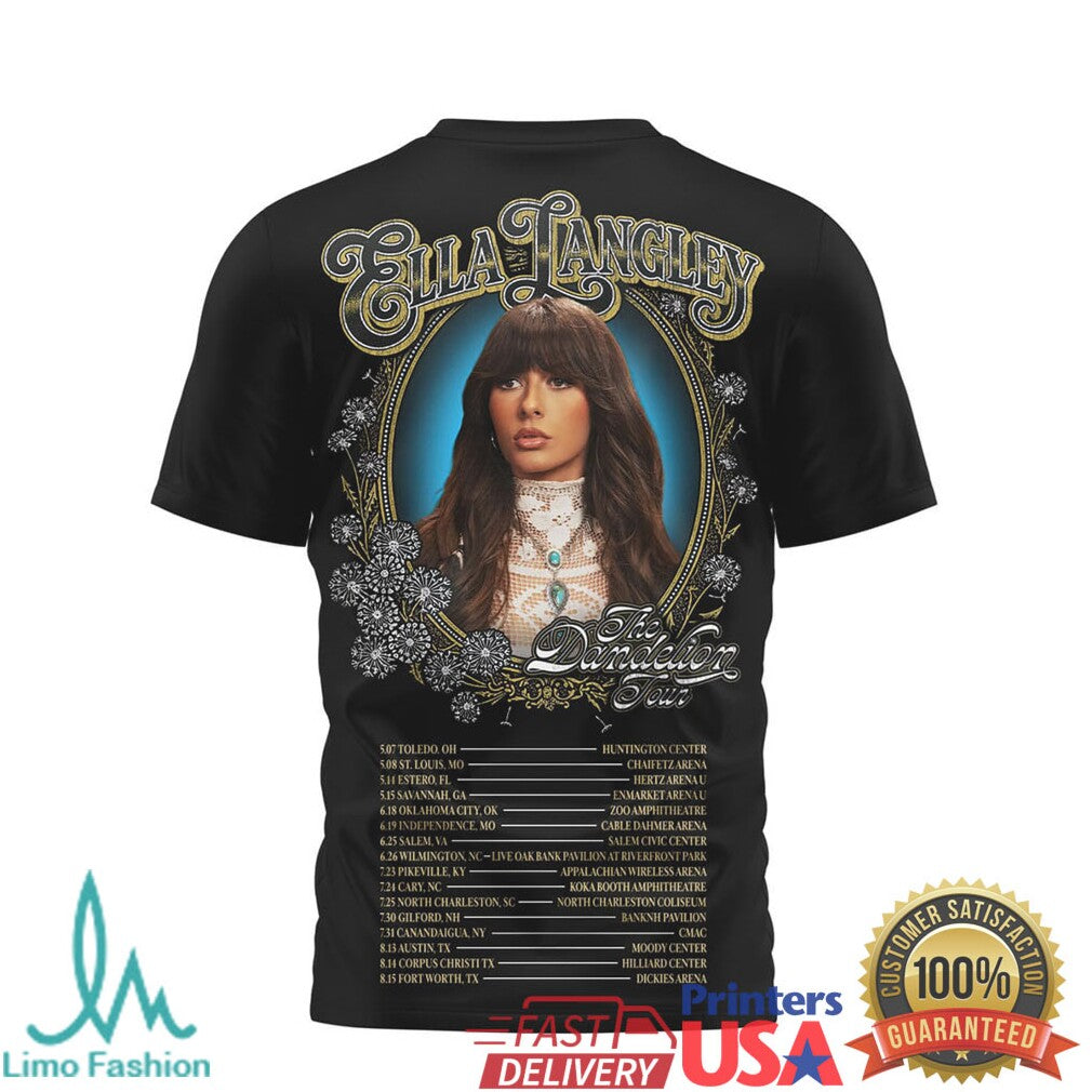 Ella Langley The Dandelion Tour 2024 Country Music Concert Shirt - Limotees LLC