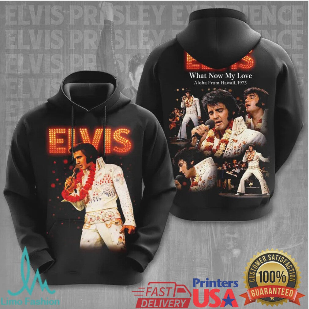 Elvis Presley Aloha From Hawaii 1973 “What Now My Love” Concert Jumpsuit T Shirt - Limotees LLC