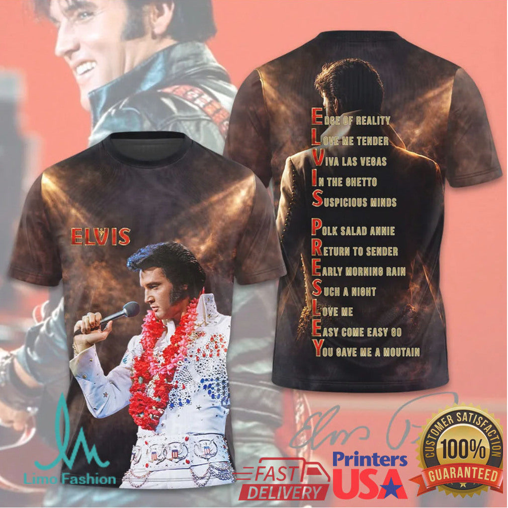 Elvis Presley Elvis In Concert Aloha From Hawaii Retro Music Legend Fans T Shirt - Limotees LLC