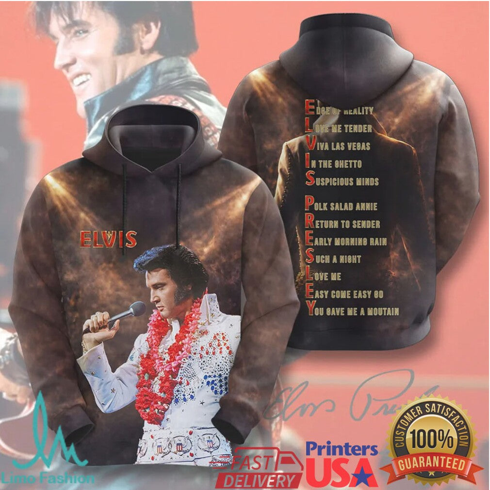 Elvis Presley Elvis In Concert Aloha From Hawaii Retro Music Legend Fans T Shirt - Limotees LLC