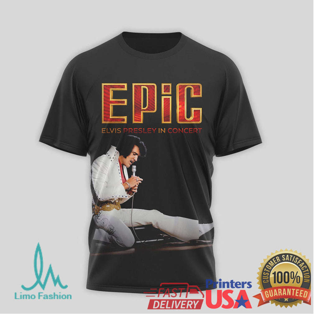 Elvis Presley “Epic” In Concert Expressing Myself Quote Graphic T Shirt - Limotees LLC