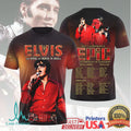 Elvis Presley Epic In Concert World Tour 2026 Red Shirt Retro Fans T Shirt - Limotees LLC