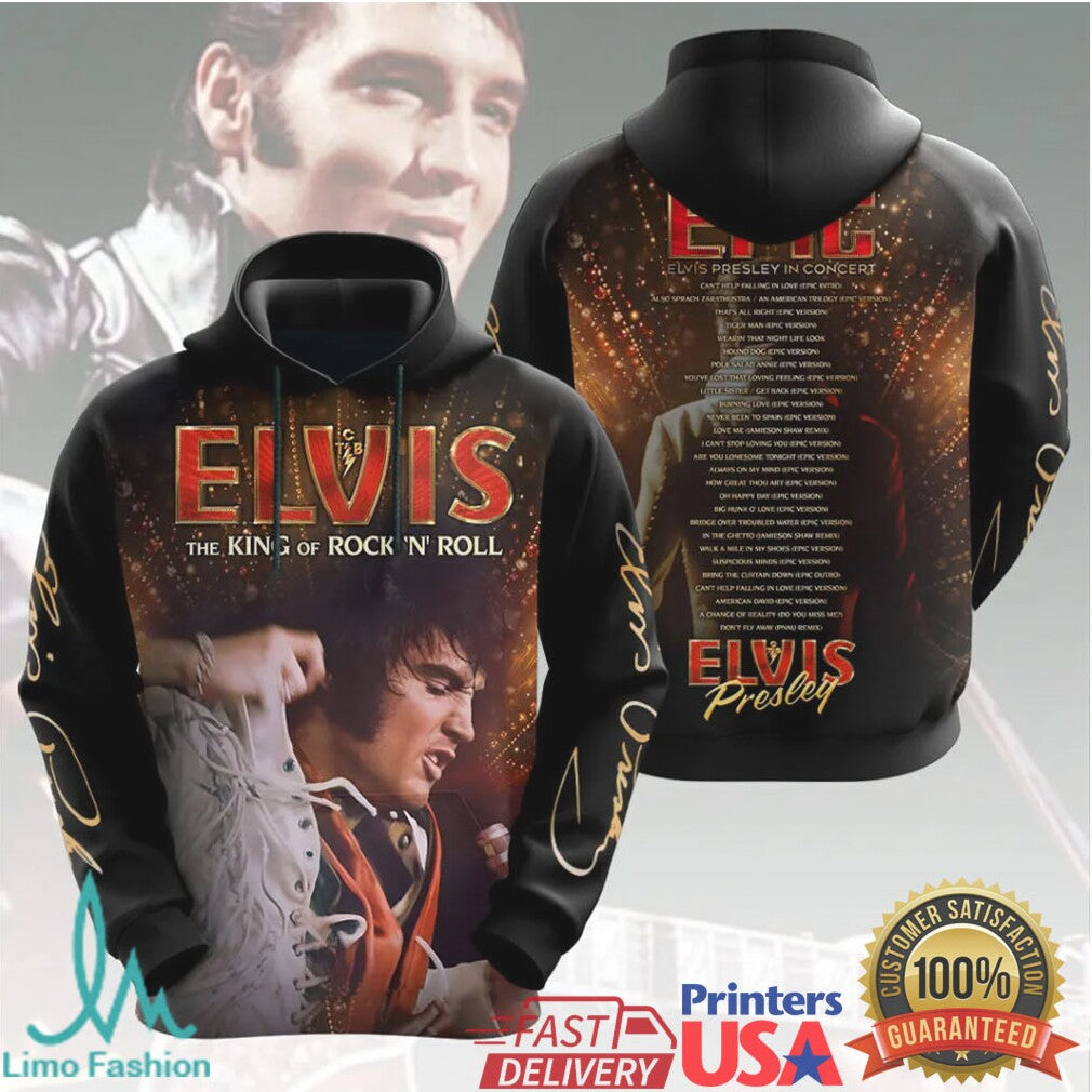 Elvis Presley King of Rock N Roll Epic Live In Concert 2026 T Shirt