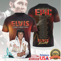 Elvis Presley The King of Rock N Roll Epic Concert Vintage Men Fans T Shirt - Limotees LLC