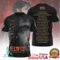 Elvis Presley The King of Rock N Roll Epic Live Concert Tracklist T Shirt - Limotees LLC