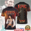 Elvis The King of Rock 'N' Roll Signature Setlist All Over Print T Shirt - Limotees LLC