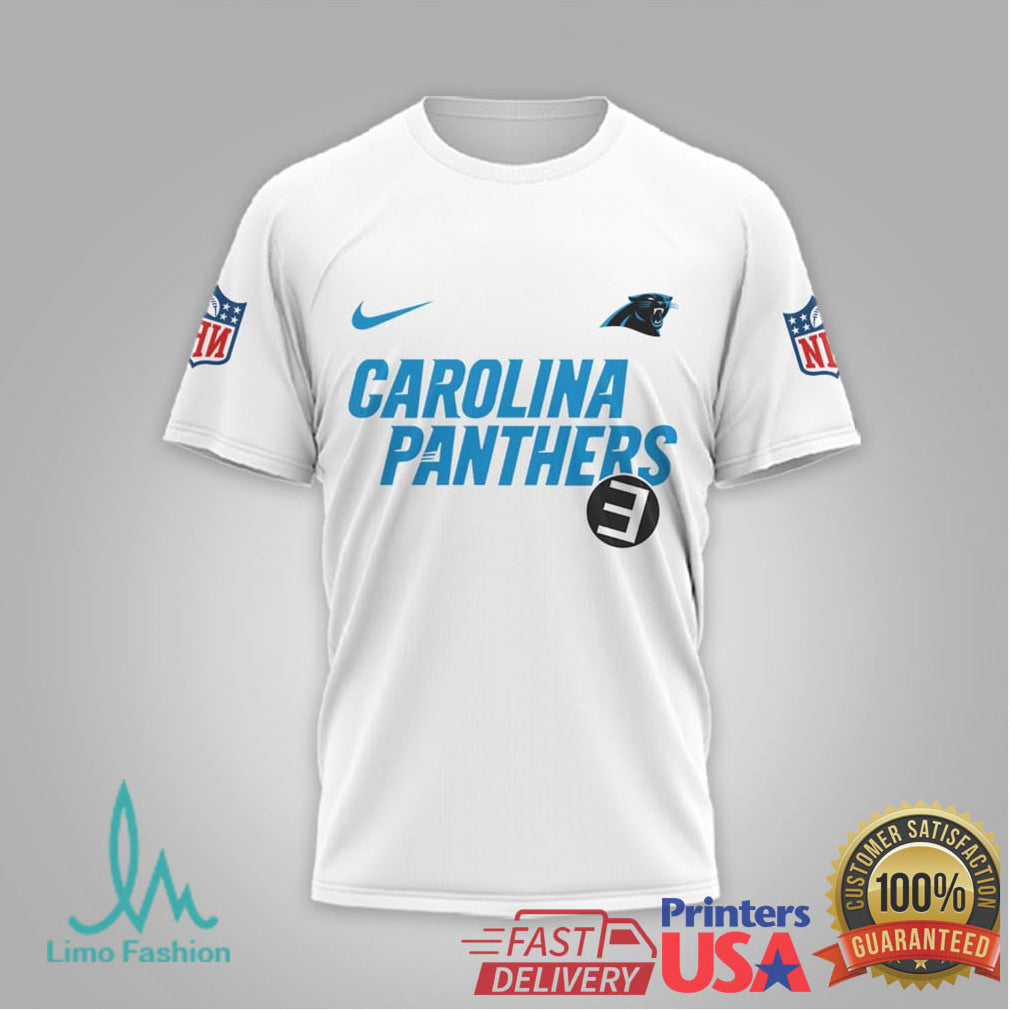 Eminem x Carolina Panthers Slim Shady Music Graphic 3D T Shirt - Limotees LLC