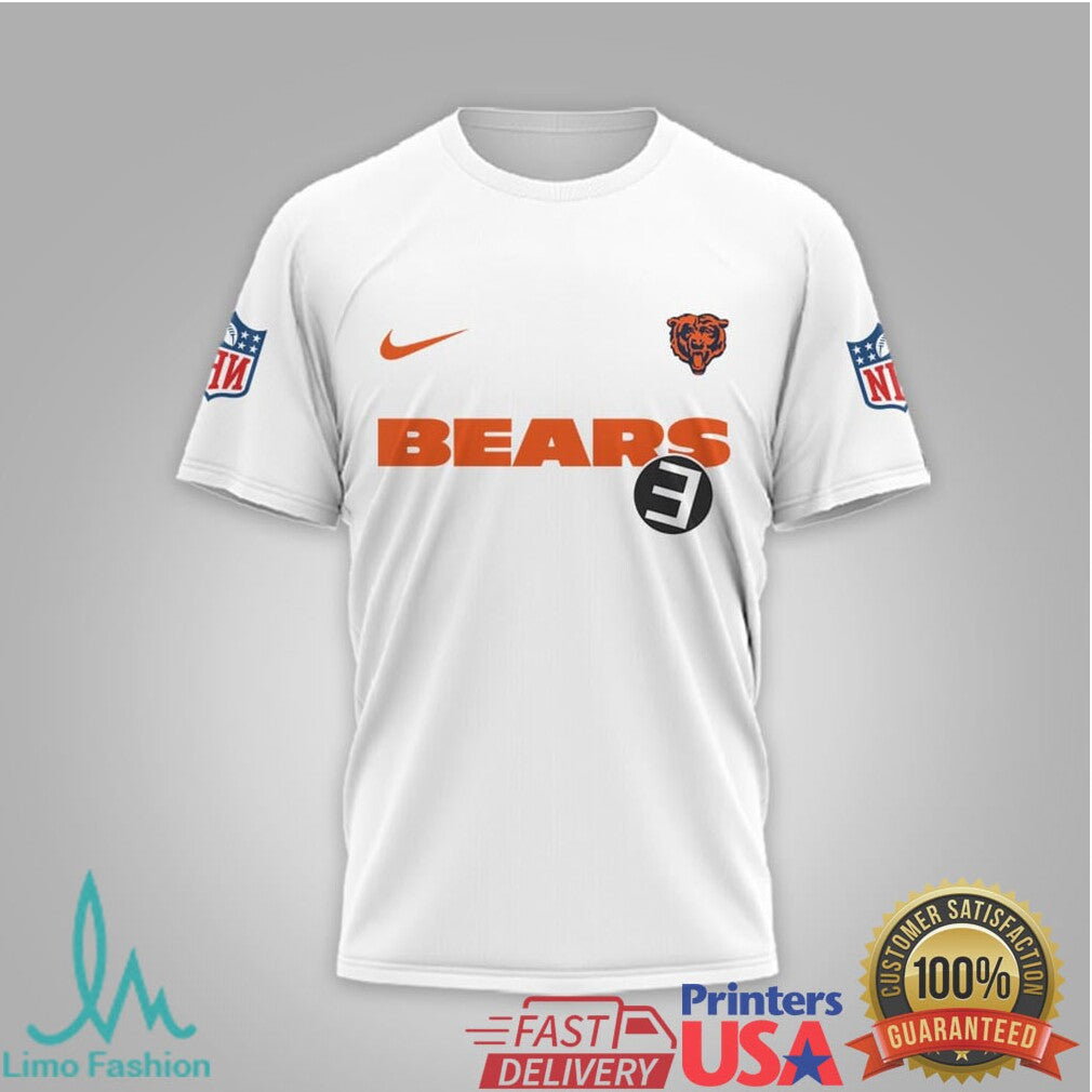 Eminem x Chicago Bears Rap Icon 3D All Over Print Shirt - Limotees LLC