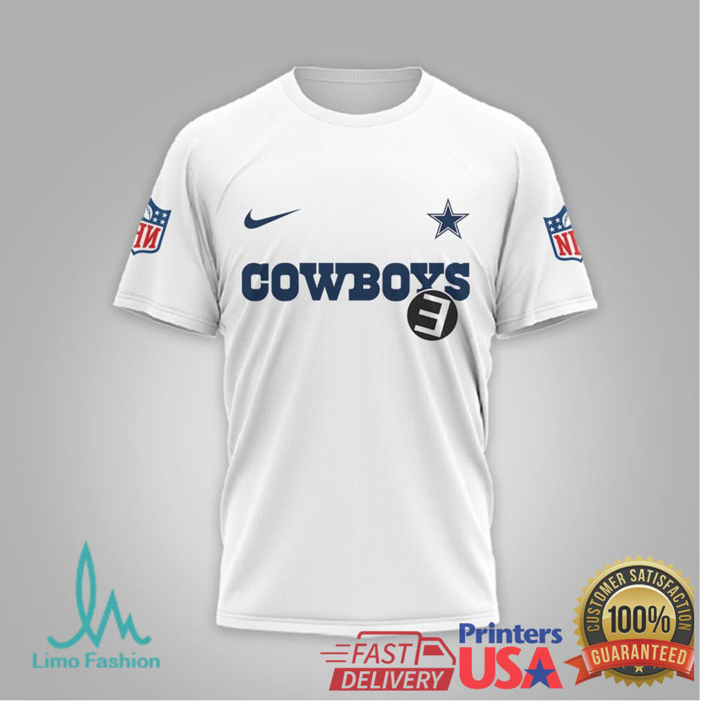 Eminem x Dallas Cowboys Slim Shady 3D Graphic Fan T Shirt - Limotees LLC