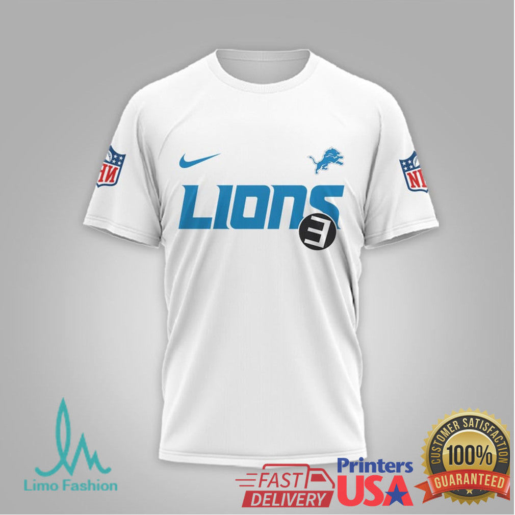 Eminem x Detroit Lions Hometown Legend 3D All Over Print Shirt - Limotees LLC
