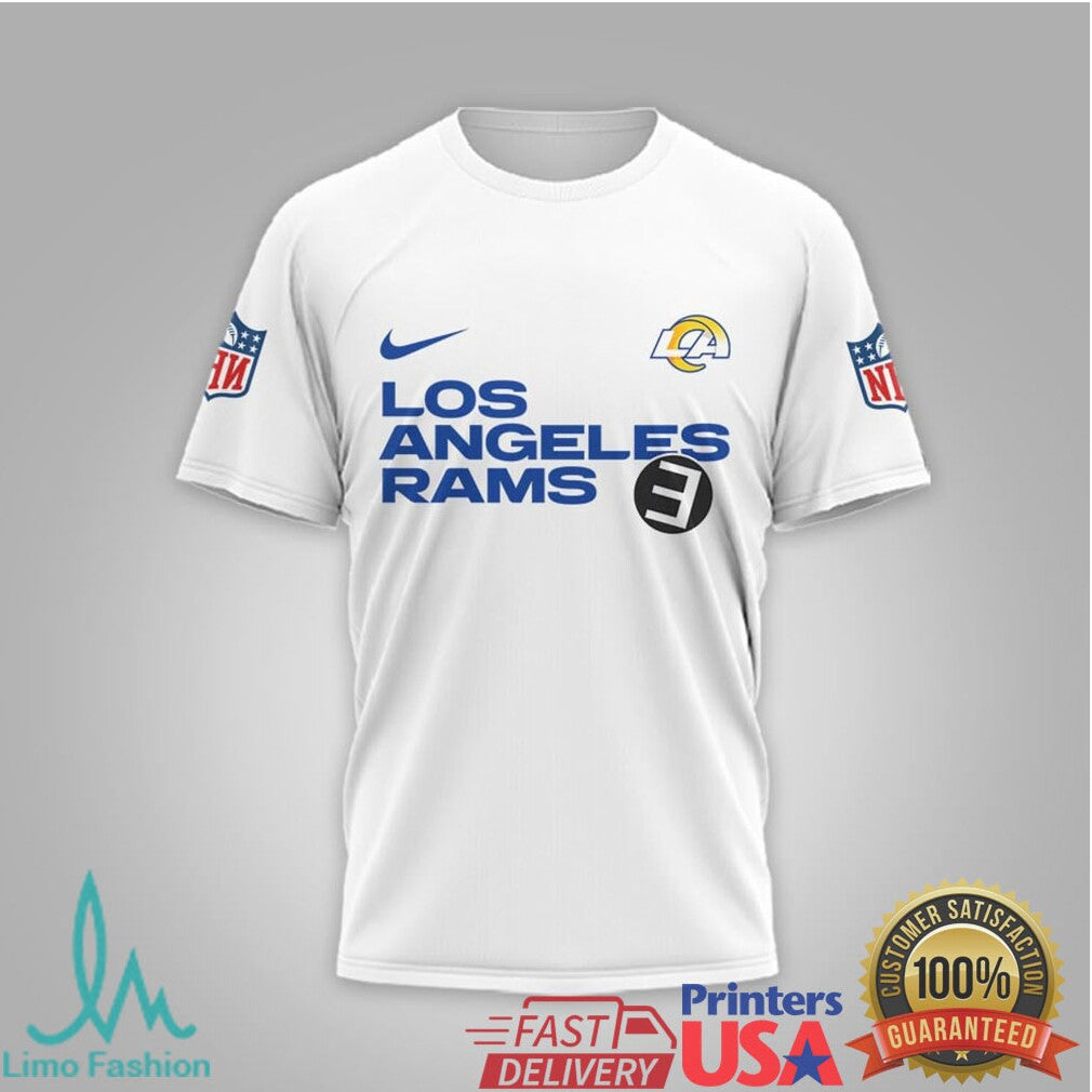 Eminem x Los Angeles Rams Slim Shady 3D All Over Print T Shirt - Limotees LLC