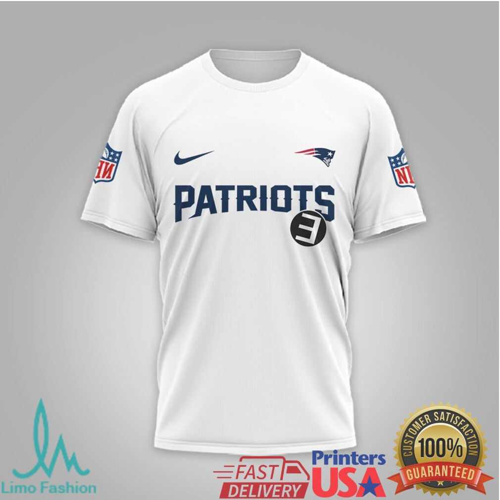 Eminem x New England Patriots Slim Shady 3D Fan Jersey T Shirt - Limotees LLC