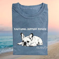 Emotional Support Potato French Bulldog Personalized Custom Dog T Shirt - Limotees LLC