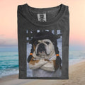 English Bulldog In Braids Funny Hungry Meme Pet Lover T Shirt