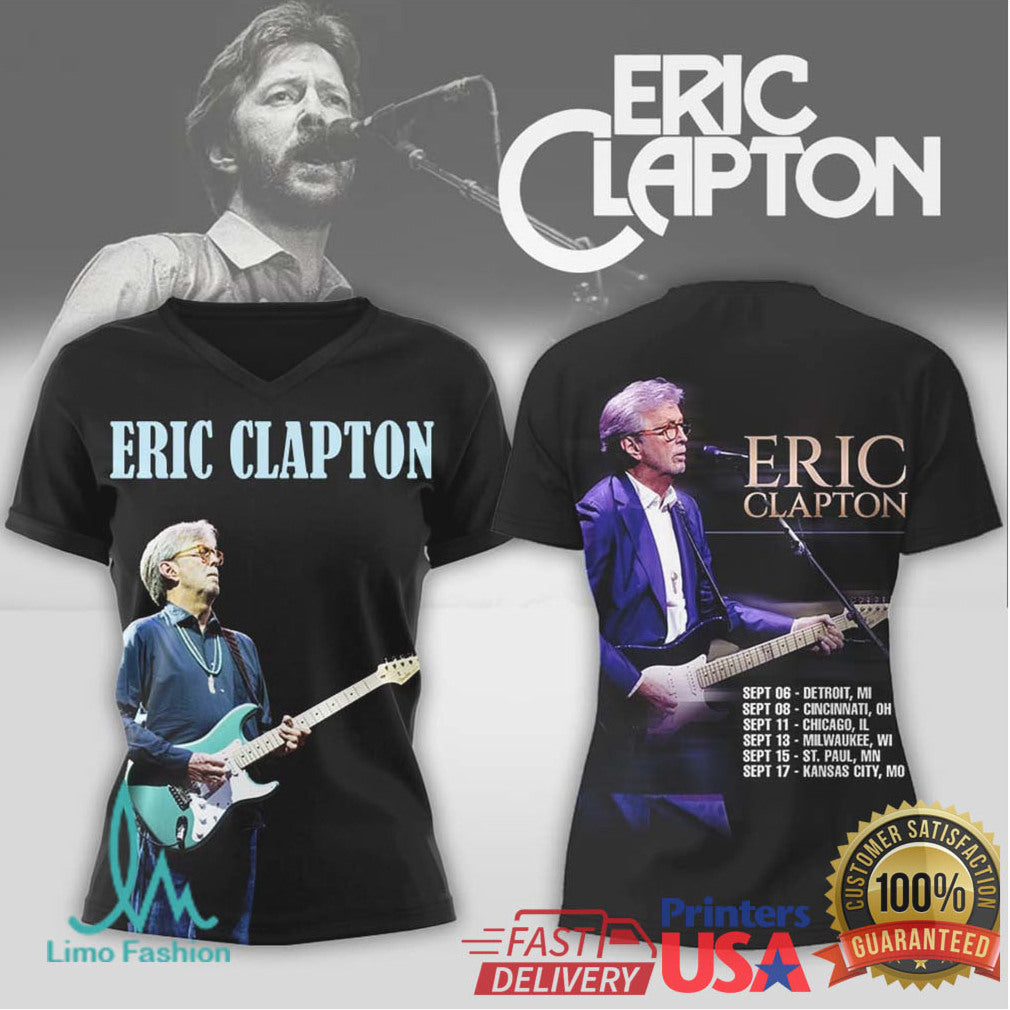 Eric Clapton Live 2026 Concert Tour Guitarist Tribute T Shirt - Limotees LLC