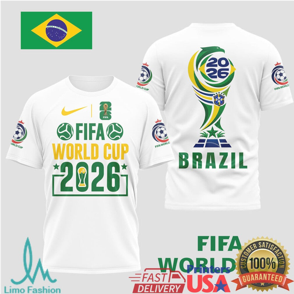 FIFA World Cup 2026 Brazil National Team Fan Soccer T Shirt - Limotees LLC