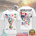 FIFA World Cup 2026 USA Canada Mexico T Shirt Snoopy Soccer World Cup 2026 Host Countries T Shirt - Limotees LLC