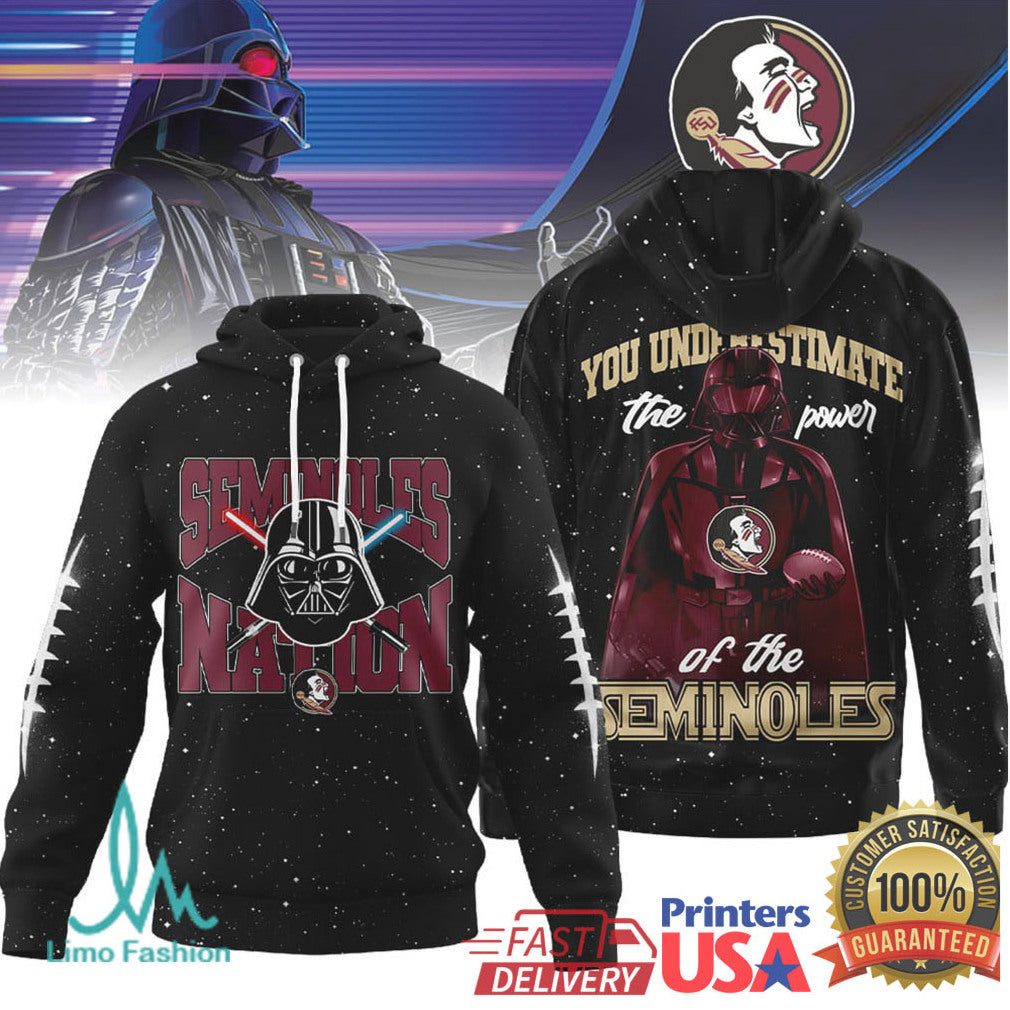 FSU Seminoles Vader Nation “You Underestimate the Power” 3D T Shirt - Limotees LLC