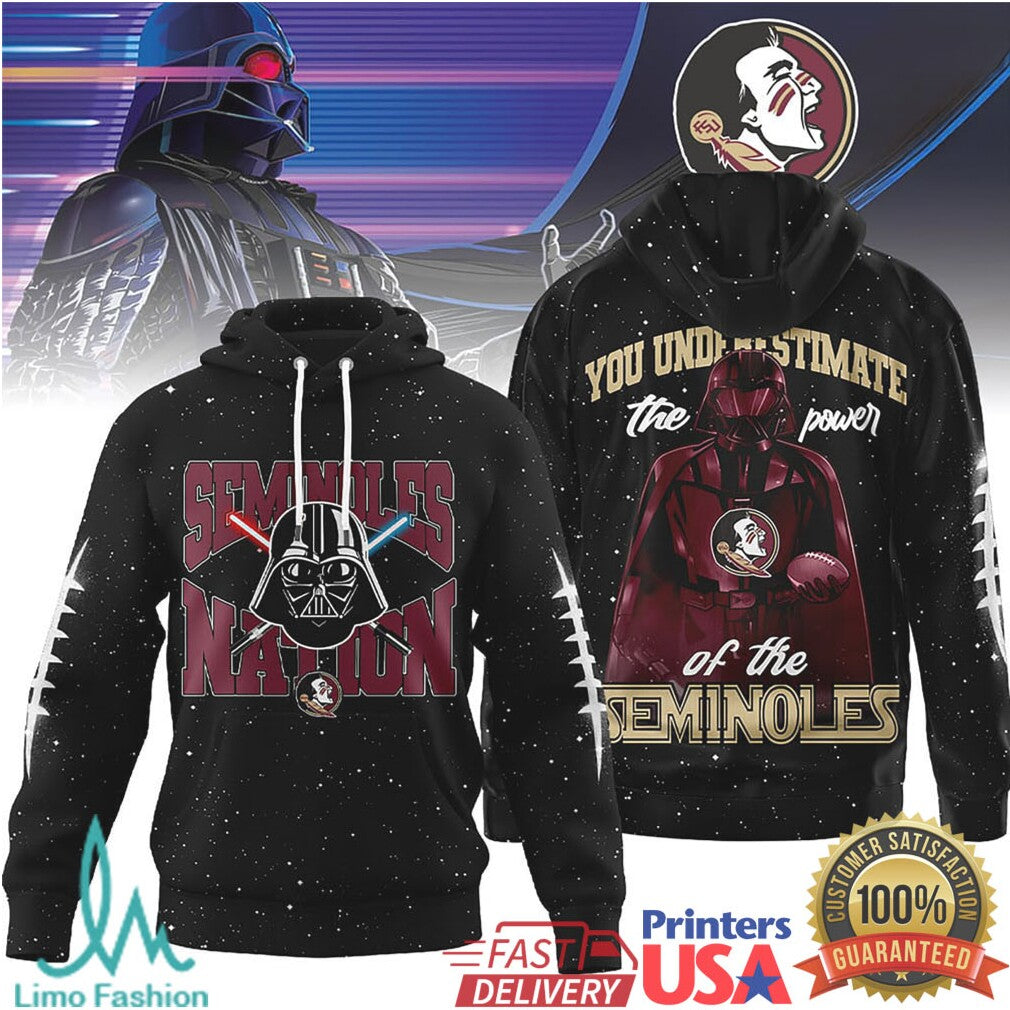 FSU Seminoles Vader Nation “You Underestimate the Power” 3D T Shirt - Limotees LLC