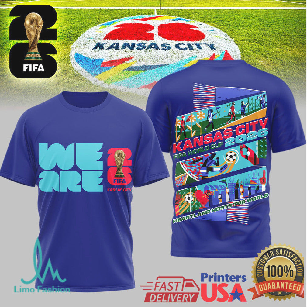 Fifa World Cup 2026 Kansas City Host City Tshirt Design - Limotees LLC