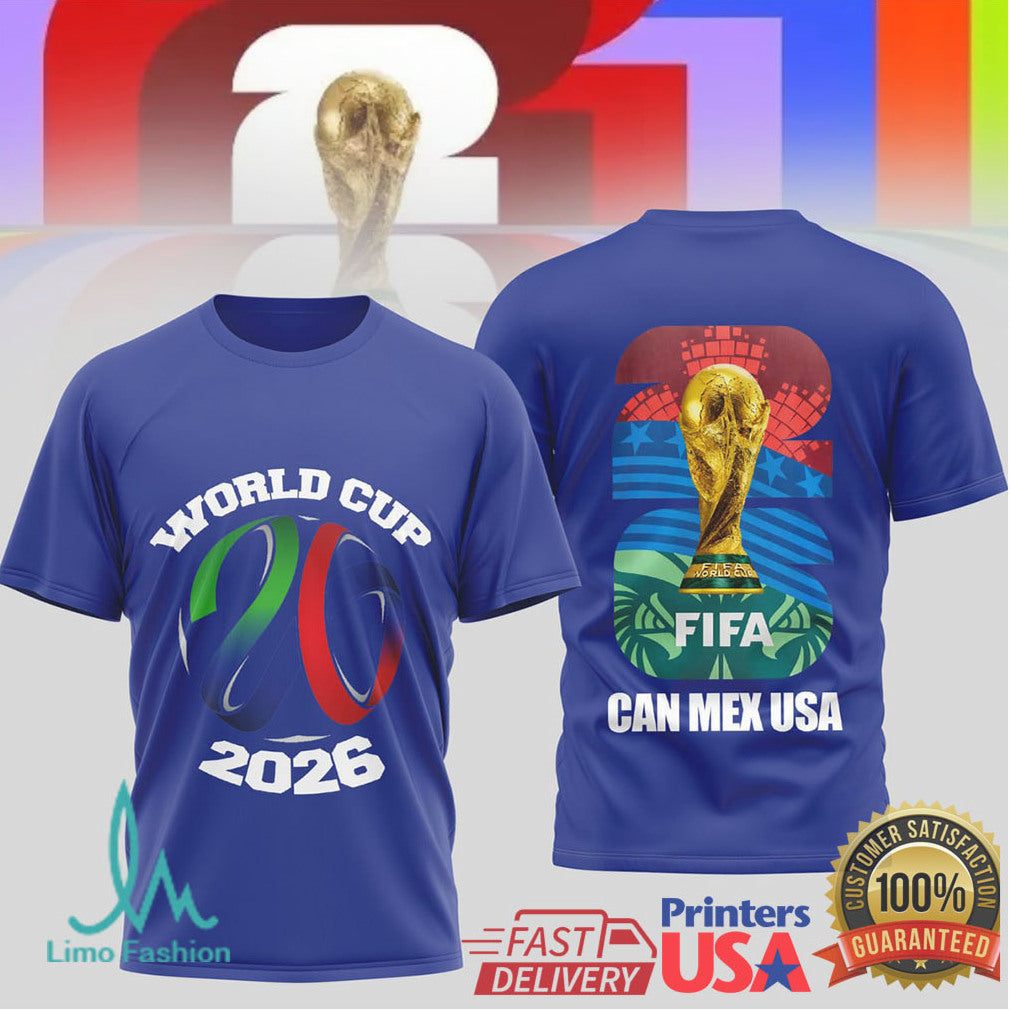 Fifa World Cup 2026 Logo Canada Mexico Usa Tshirt Design - Limotees LLC